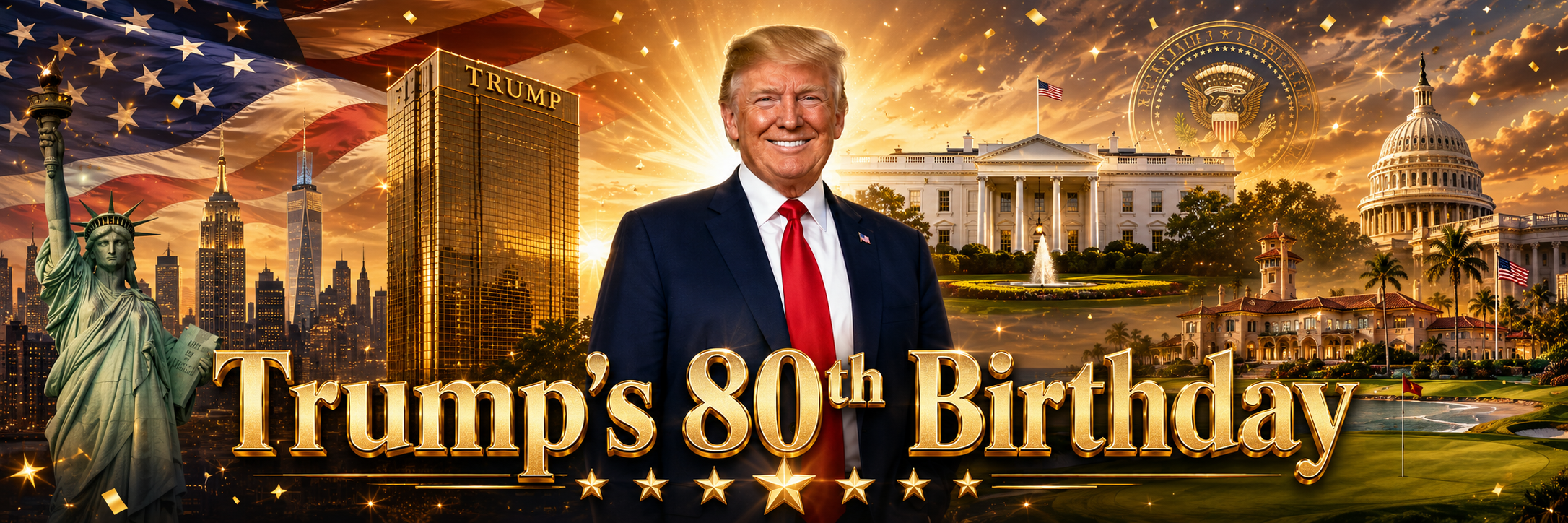 TRUMP80 — Trump's 80th Birthday Celebration Banner